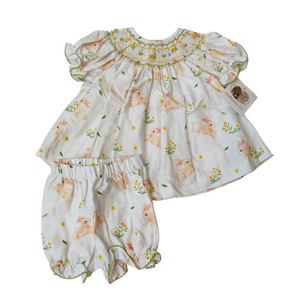 NWT Ruth and Ralph 24M Annabelle Bunny Bloomer Set - Picture 1 of 6